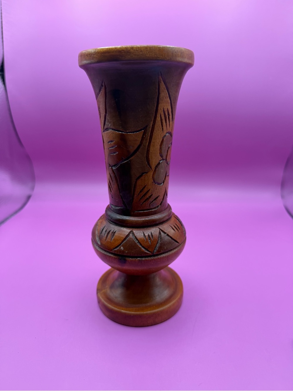 Vintage Wood Vase